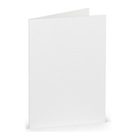 RÖSSLER Briefkarte Paperado - A7, 220 g/qm, doppelt, hoch, weiß gerippt