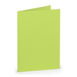 RÖSSLER Briefkarte Paperado - A7, 220 g/qm, doppelt, hoch, maigrün gerippt