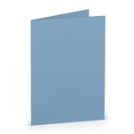 RÖSSLER Briefkarte Paperado - A7, 220 g/qm, doppelt, hoch, dunkelblau gerippt
