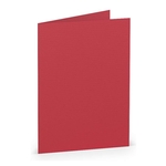 RÖSSLER Briefkarte Paperado - A7, 220 g/qm, doppelt, hoch, rot gerippt