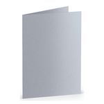 RÖSSLER Briefkarte Paperado - A7, 250 g/qm, doppelt, hoch, marble white metallic