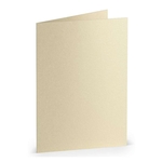 RÖSSLER Briefkarte Paperado - A7, 250 g/qm, doppelt, hoch, candle light metallic