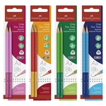 FABER CASTELL Bleistift Grip Two Tone - 2x B, Blisterkarte, sortiert
