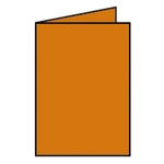 RÖSSLER Briefkarte Paperado - A6, 220 g/qm, doppelt, hoch, orange gerippt