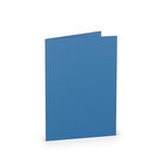 RÖSSLER Briefkarte Paperado - B6, 220 g/qm, doppelt, hoch, stahlblau gerippt