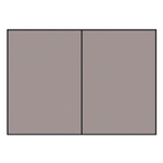 RÖSSLER Briefkarte Paperado - A6, 220 g/qm, doppelt, hoch, planliegend, taupe gerippt