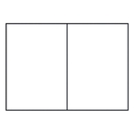 RÖSSLER Briefkarte Paperado - B6, 220 g/qm, doppelt, hoch, planliegend, weiß gerippt