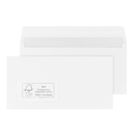 MAILMEDIA Briefhülle - DL, weiß, haftklebend, Innendruck, mit Fenster, 100 g/qm, 500 Stück