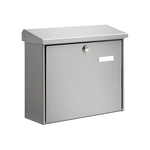 BURG-WÄCHTER Briefkasten Comfort - 380 x 340 x 148 mm, silber, Stahl