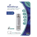 MEDIARANGE USB Stick 3.1 Kombo-Speicherstick, mit USB Type-C Stecker - 32 GB