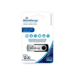 MEDIARANGE USB Stick 2.0 inkl. URA, 128GB, silber/schwarz
