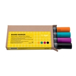 SIGEL Boardmarker Rundspitze - nachfüllbar, 2 - 3 mm, sortiert, 4 Stück, BA011