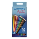DONAU Farbstift Etui, 12 Stück, Kartonetui