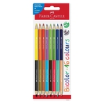 FABER CASTELL Farbstifte Bicolour - 5 Stück, sortiert, Kartonetui