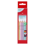 FABER CASTELL Buntstift Jumbo GRIP - 5 Farben Pastell sortiert