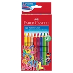 FABER CASTELL Buntstift Jumbo GRIP - 8+2 Farben, Namensfeld- und Bleistift im Promotionetui