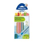 PELIKAN Farbstiftetui griffix® - dick, 8+1 Stück, sortiert, dreikant