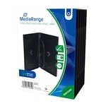 MEDIARANGE DVD-Leerhülle für 4 Discs, 14mm, schwarz, 5er Pack