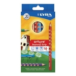 LYRA Farbstifte Groove - Ø 4,3 mm, 10 Farben sortiert, Kartonetui