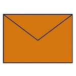 RÖSSLER Briefhülle Paperado - C6, 100 g/qm, orange gerippt, Seidenfutter