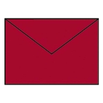 RÖSSLER Briefhülle Paperado - C6, 100 g/qm, rot gerippt, Seidenfutter