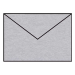 RÖSSLER Briefhülle Paperado - C6, 120 g/qm, silber metallic