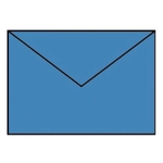 RÖSSLER Briefhülle Paperado - C6, 100 g/qm, stahlblau gerippt, Seidenfutter