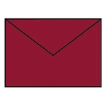 RÖSSLER Briefhülle Paperado - C6, 100 g/qm, rosso gerippt, Seidenfutter