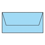 RÖSSLER Briefhülle Paperado - DL, 100 g/qm, aqua gerippt, Seidenfutter