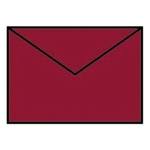 RÖSSLER Briefhülle Paperado - C7, 100 g/qm, rosso gerippt, Seidenfutter