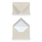 RÖSSLER Briefhülle Paperado - C7, 100 g/qm, terra vanilla, Seidenfutter