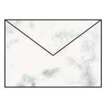 RÖSSLER Briefhülle Paperado - C5, 100 g/qm, grau marmora, Seidenfutter
