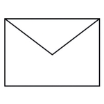 RÖSSLER Briefhülle Paperado - B6, 100 g/qm, weiß gerippt, Seidenfutter