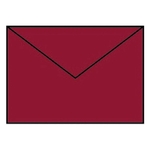 RÖSSLER Briefhülle Paperado - B6, 100 g/qm, rosso gerippt, Seidenfutter