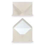 RÖSSLER Briefhülle Paperado - B6, 100 g/qm, terra vanilla, Seidenfutter