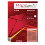 MAILMEDIA Faltentaschen - B4, ohne Fenster, 40 mm-Falte, Klotzboden, haftklebend, braun, 150 g/qm, 10 Stück