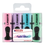 EDDING 7 Textmarker mini highlighter, 1-3 mm, 4er Set Pastellfarben