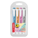 STABILO Textmarker swing® cool Pastel - Etui mit 4 Stiften, sortiert