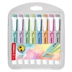 STABILO Textmarker swing® cool Pastel - Etui mit 8 Stiften, sortiert