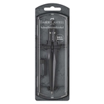 FABER CASTELL Schnellverstellzirkel Stream 2019 - Ø340 mm, 170 mm, black stone, Etui