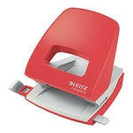 LEITZ 5003 Locher NeXXt Recycle - 30 Blatt, klimaneutral, rot