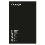 CANSON Skizzenbuch Graduate - A5, 140 g/qm, 20 Blatt, Softcover schwarz