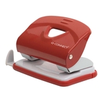 Q-CONNECT Locher, 20 Blatt, rot/grau