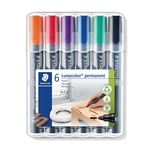 STAEDTLER Permanentmarker Lumocolor® 352, STAEDTLER Box mit 6 Farben