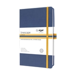 SIGEL Notizbuch Linescape ca. A5 176 S. Hardcover kariert 80 g/m² blau