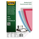 FELLOWES Deckblätter - A4, PET 200 g/qm, glatt transparent, 100 Stück