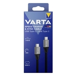 VARTA Speed Charge & Sync Kabel USB Type C auf USB Type C , 2 m, schwarz