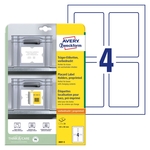 AVERY ZWECKFORM 8001-5 Träger-Etiketten - 120 x 80 mm, weiß/hellgrau, 20 Etiketten, permanent