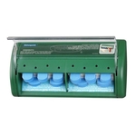 SALVEQUICK Pflasterspender Cederroth - 2x 35 Stück gefüllt, grün