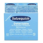 SALVEQUICK Fingerkuppen-Pflaster Nachfüllpackung - 6x 30 Stück, blau